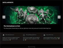 Tablet Screenshot of dotaesports.com